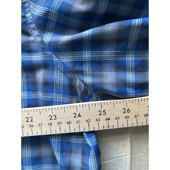 Eddie Bauer Shirt Mens Sz XL Plaid Vented Fishing Sport Shop Button - Picture 6 of 10